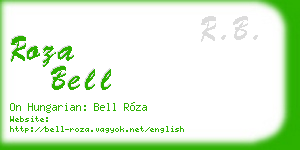 roza bell business card